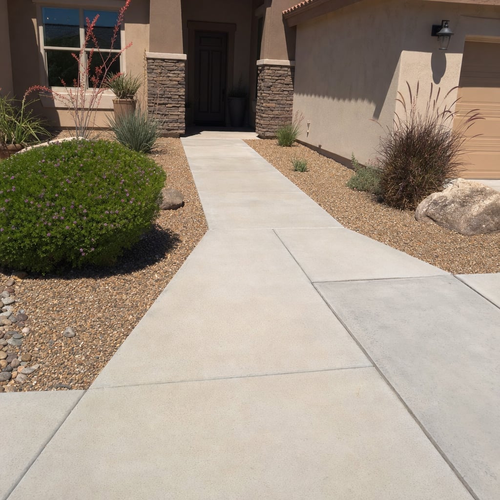 concrete sidewalk project in Scottsdale