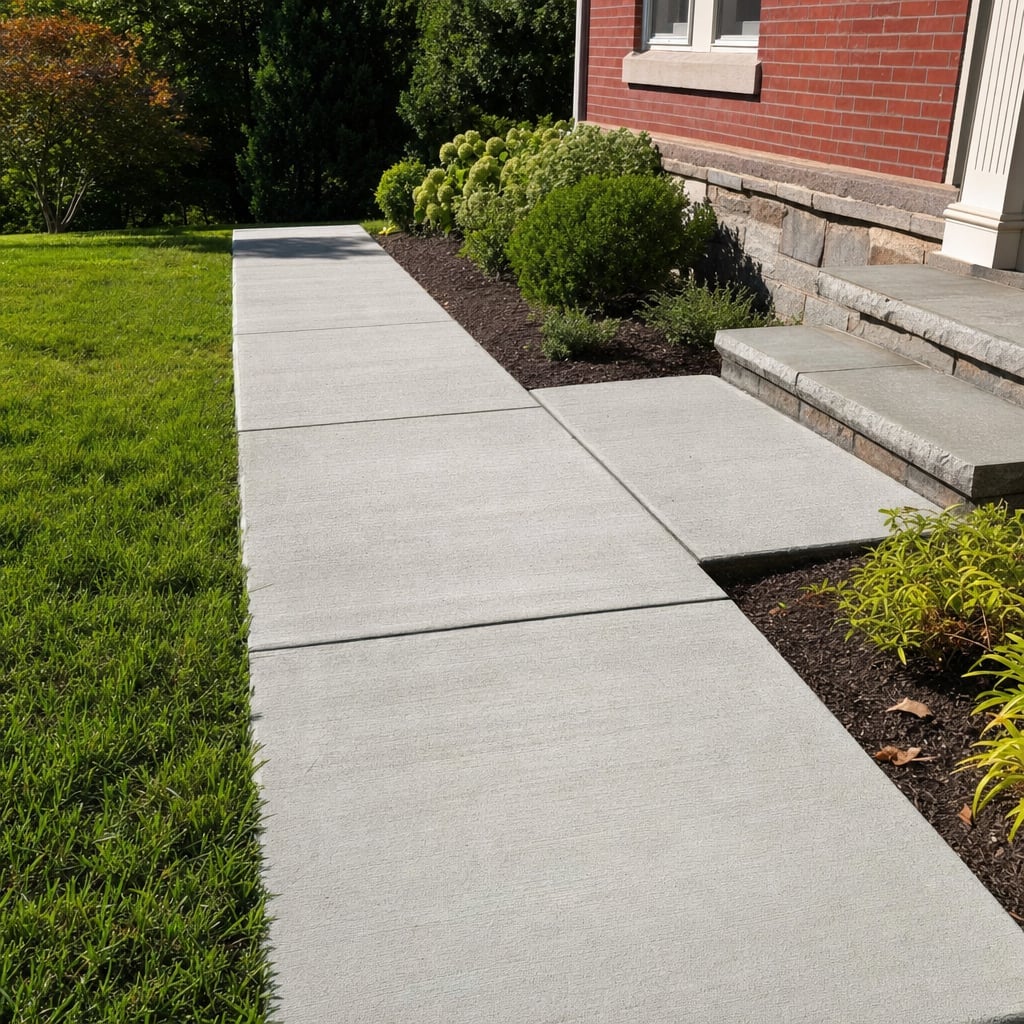 concrete sidewalk project in Washington