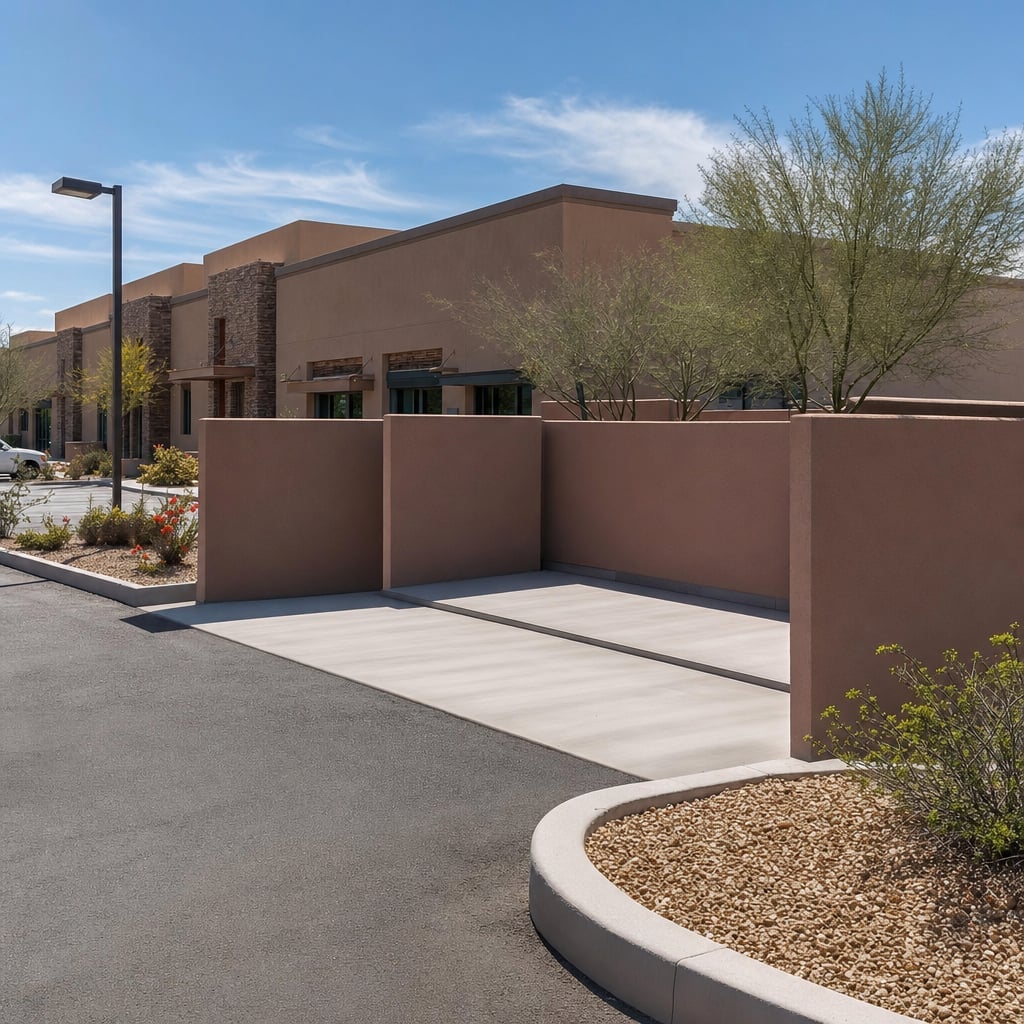 dumpster pad project in Scottsdale