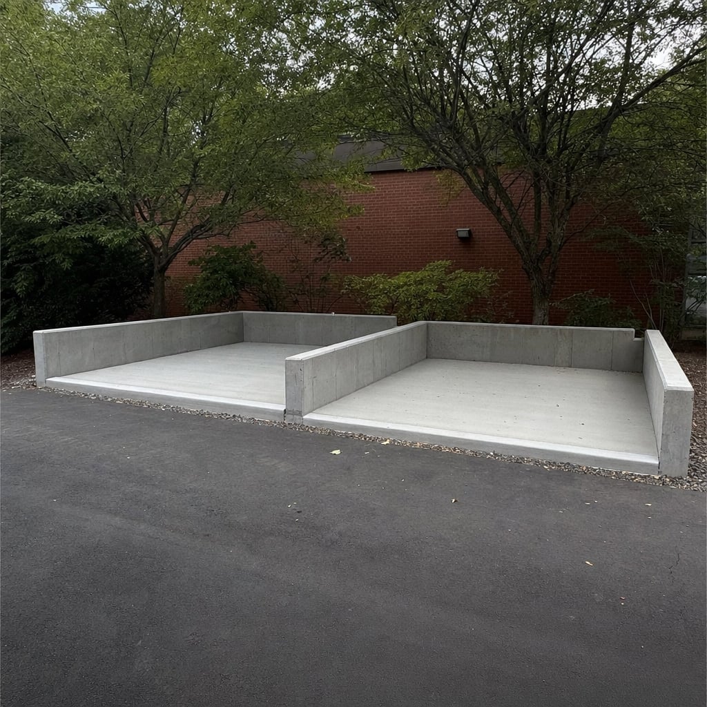 dumpster pad project in Washington