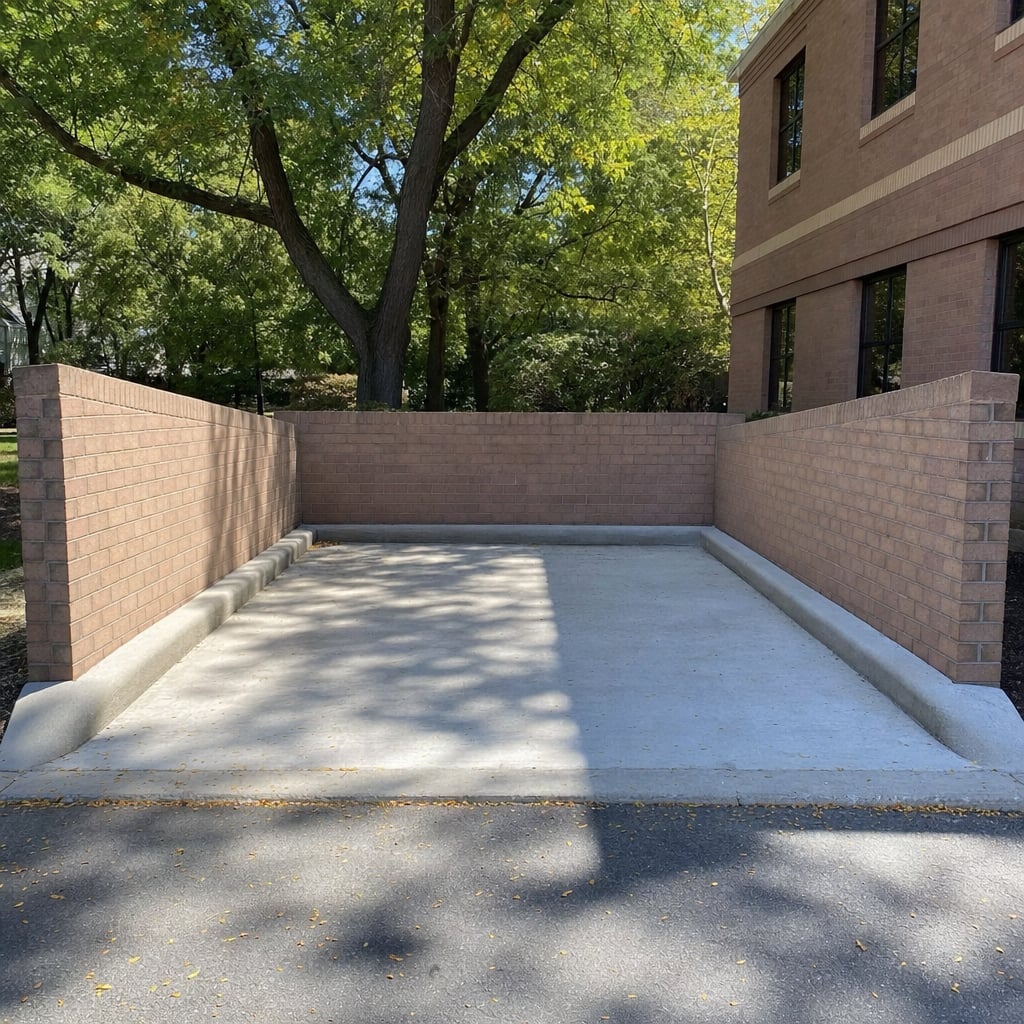 dumpster pad project in Washington