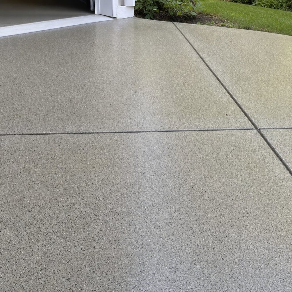 garage floor concrete project in Washington