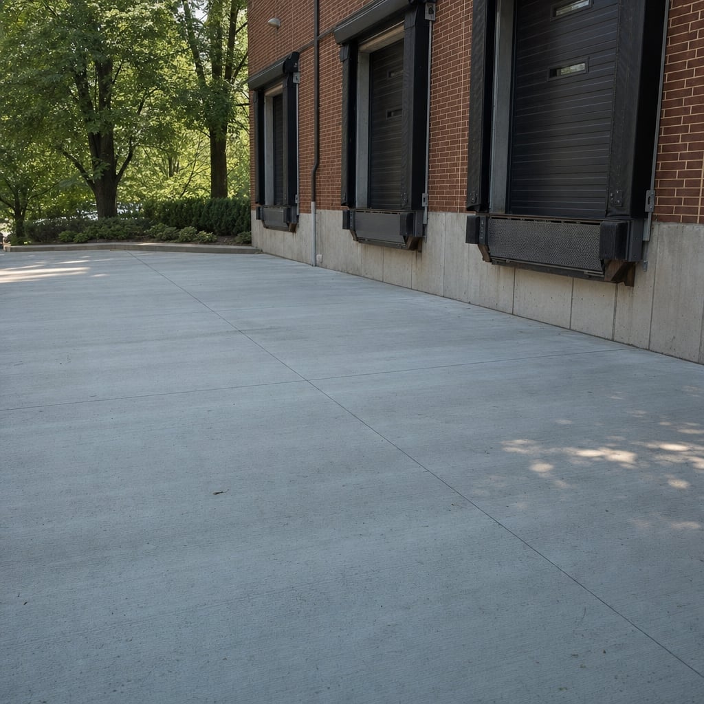 concrete loading dock project in Washington