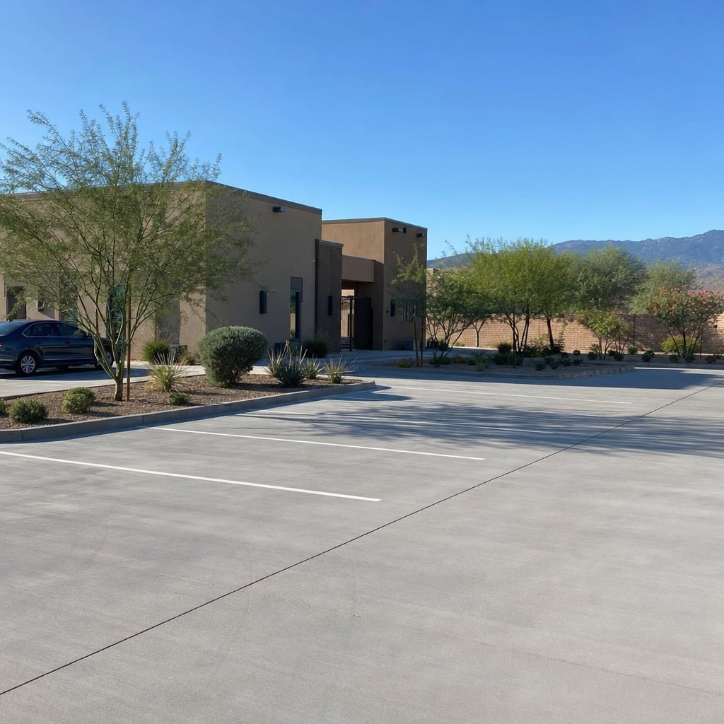 concrete parking lot project in Fremont