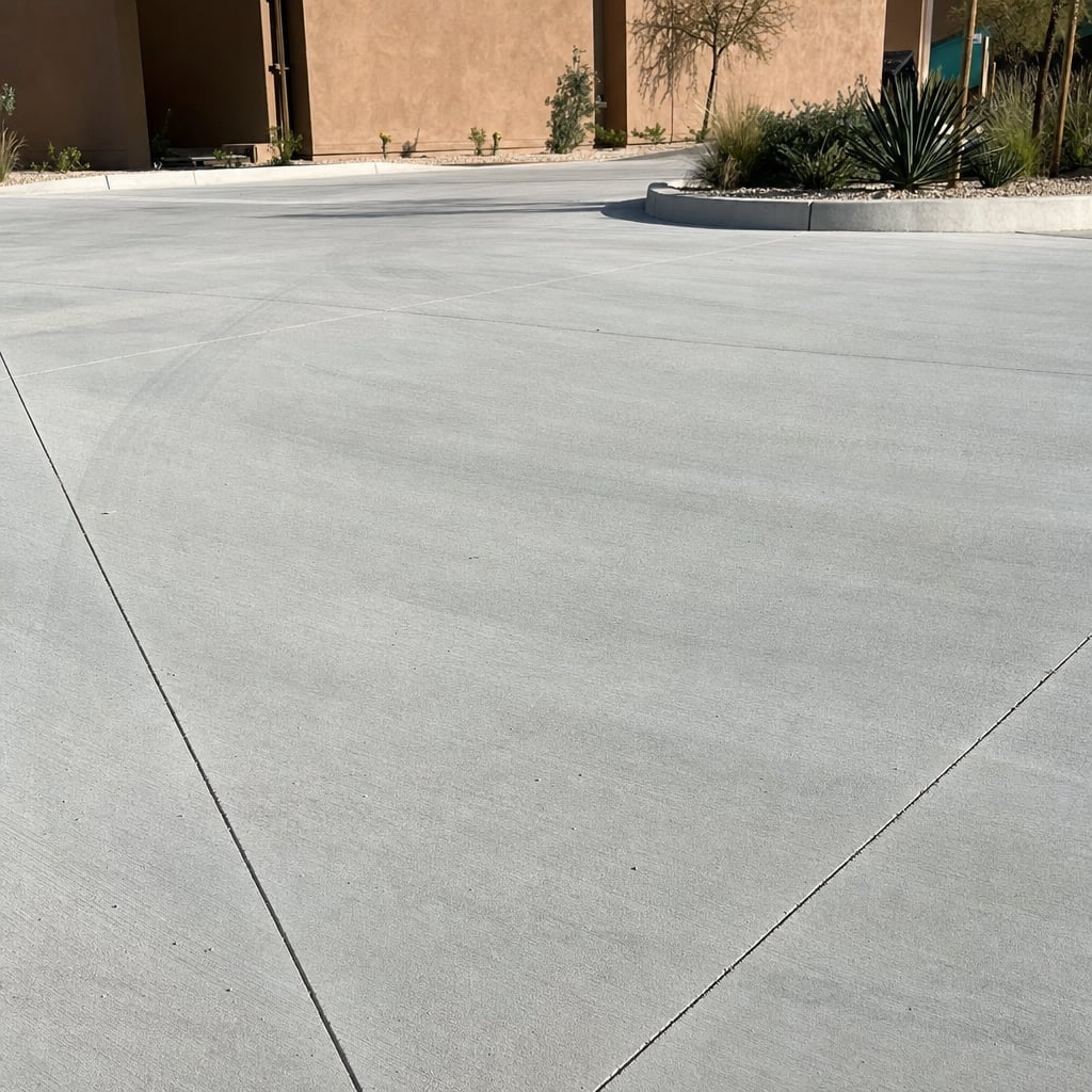 concrete parking lot project in Thornton