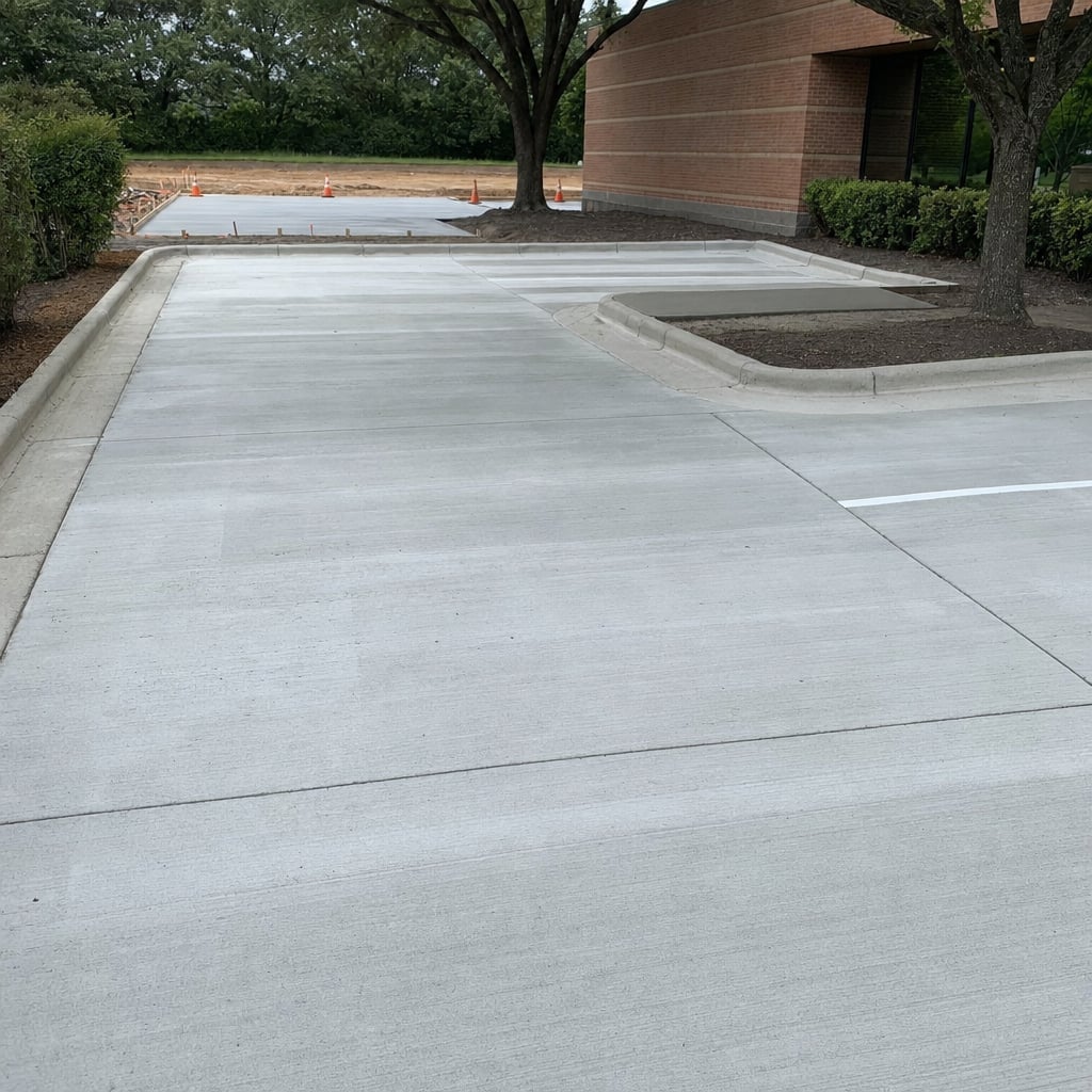 concrete parking lot project in Washington