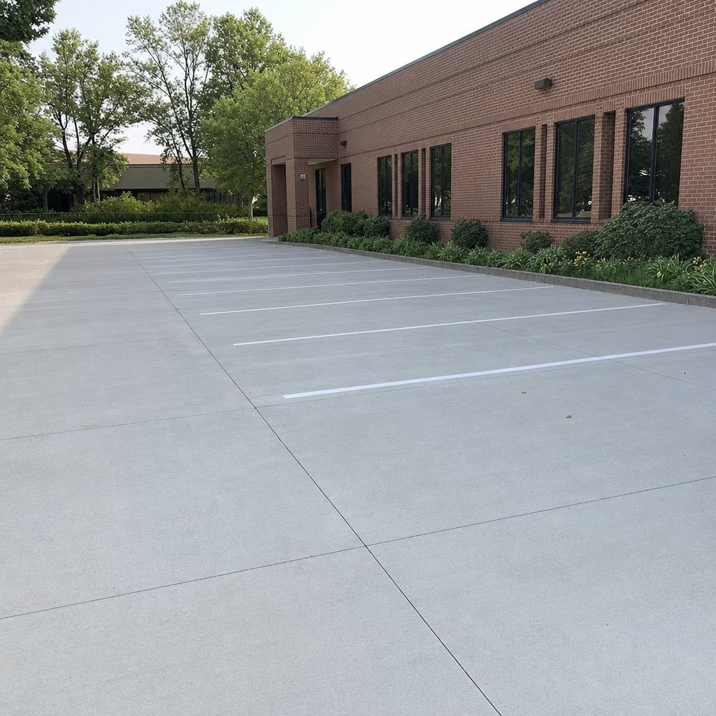 concrete parking lot project in Washington