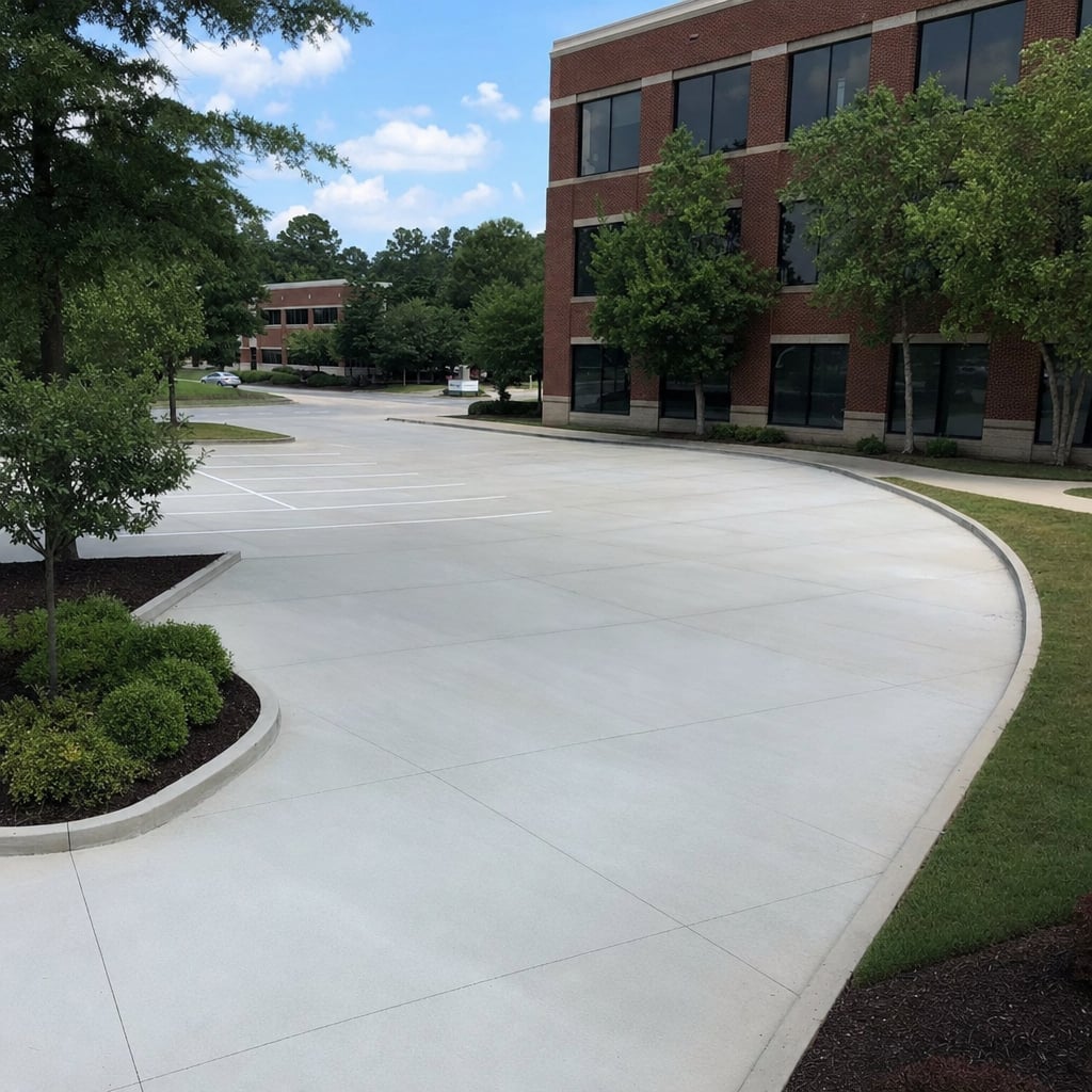 concrete parking lot project in Washington