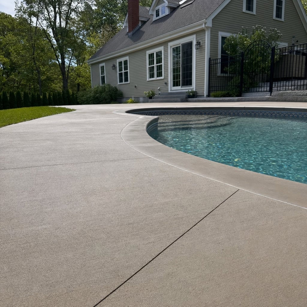 concrete pool deck project in Washington