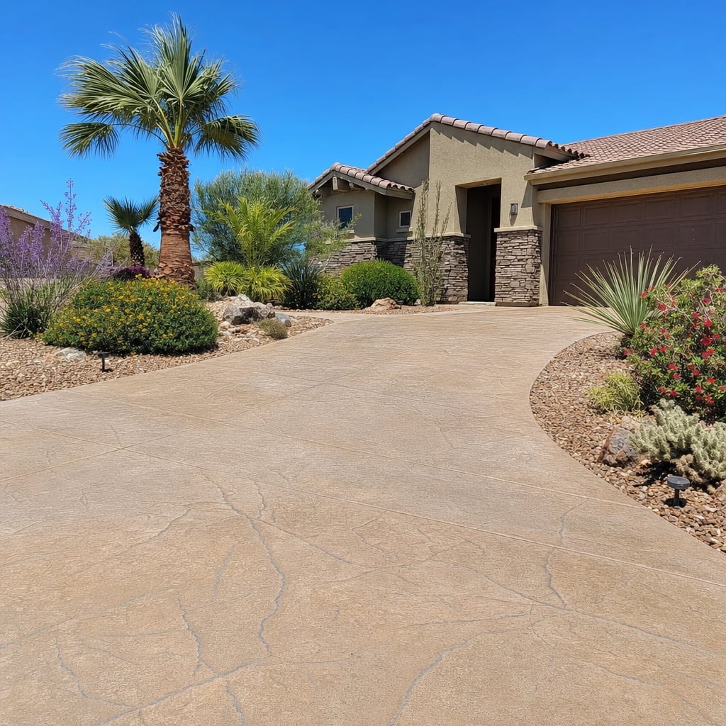 stamped concrete project in Fort Collins