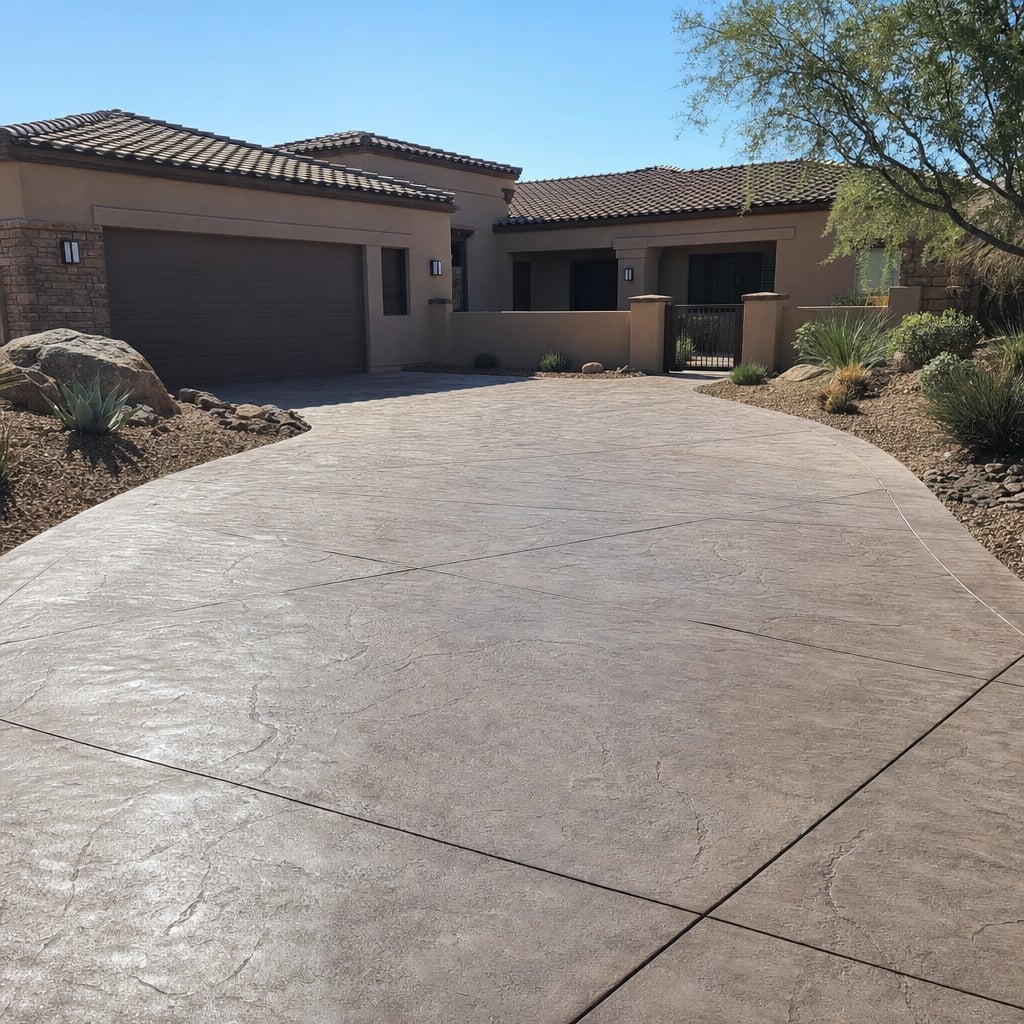 Stamped Concrete Patios & Driveways