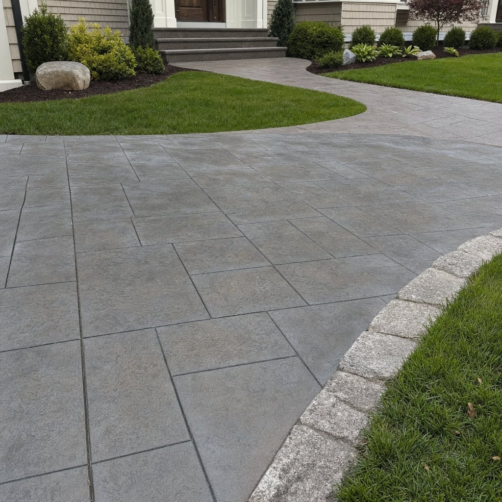stamped concrete project in Washington