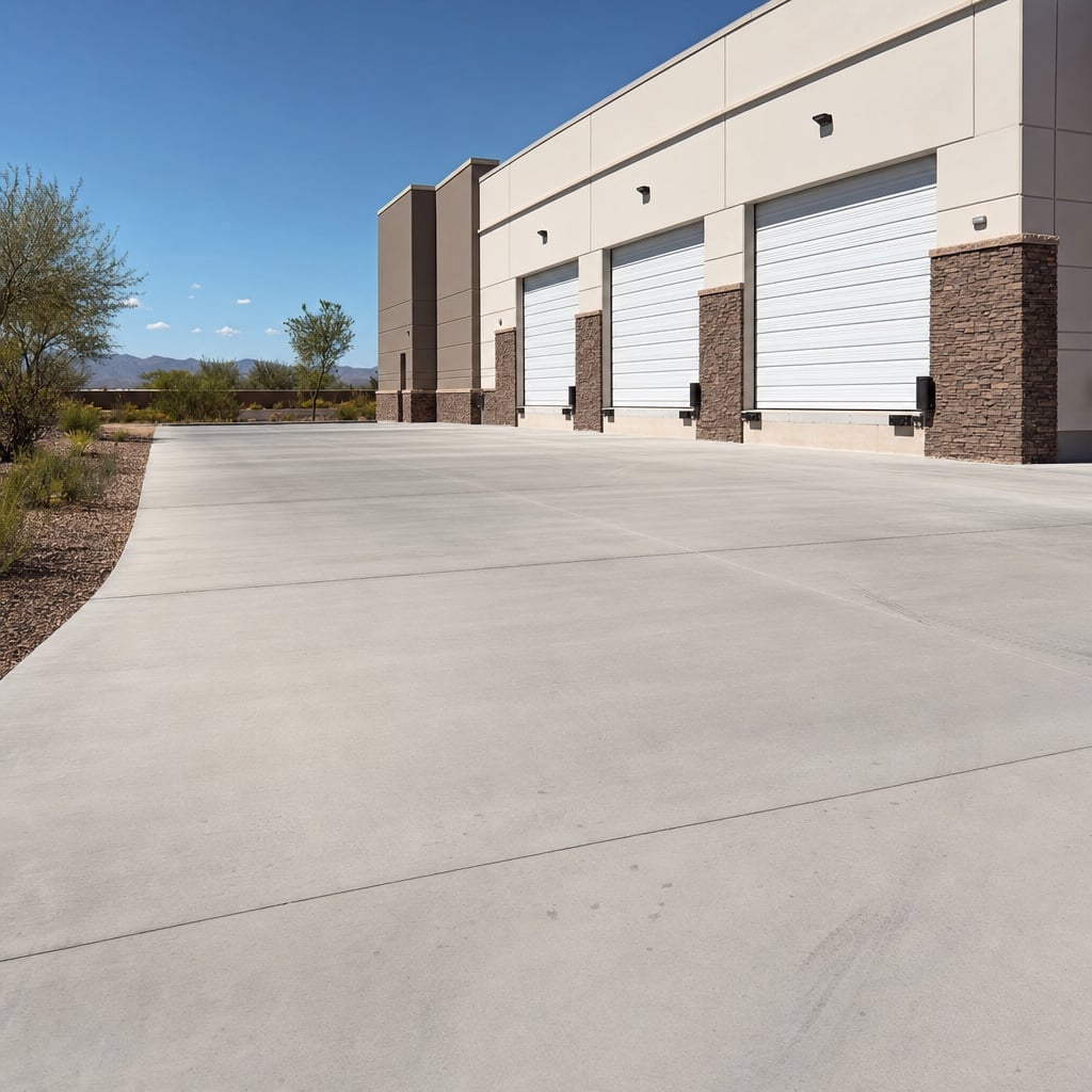 industrial concrete floor project in Riverside