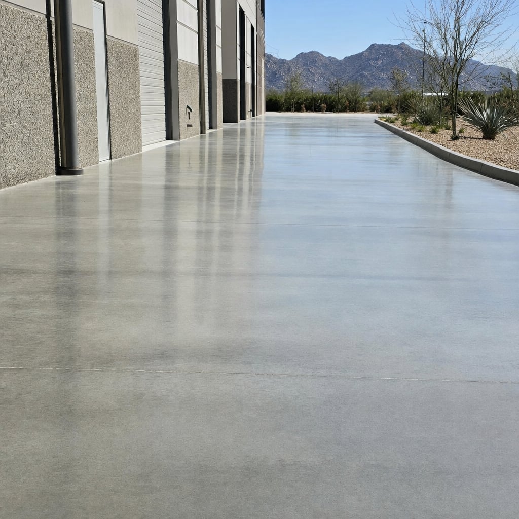 industrial concrete floor project in Thornton