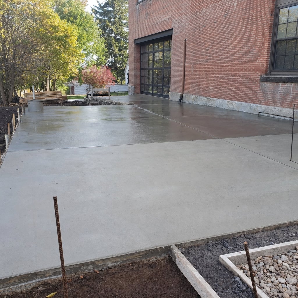 industrial concrete floor project in Washington