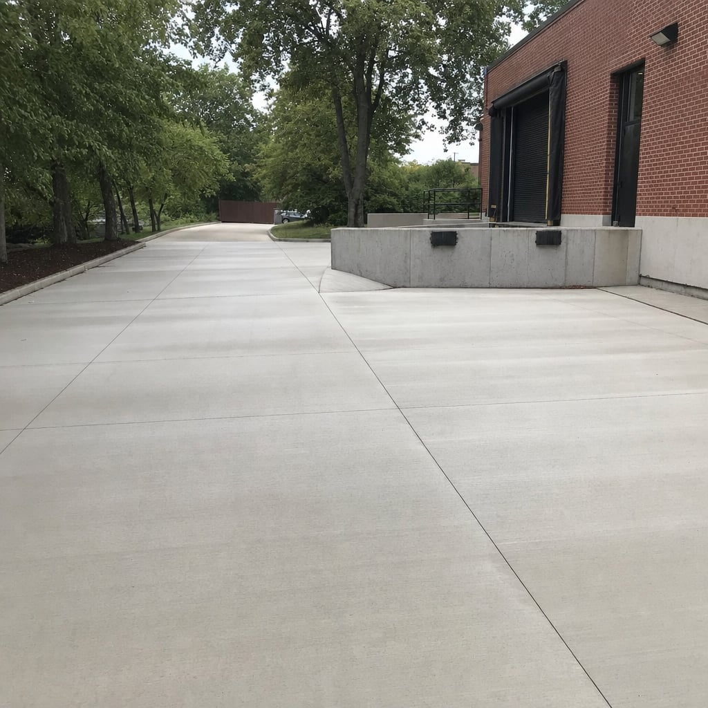 industrial concrete floor project in Washington