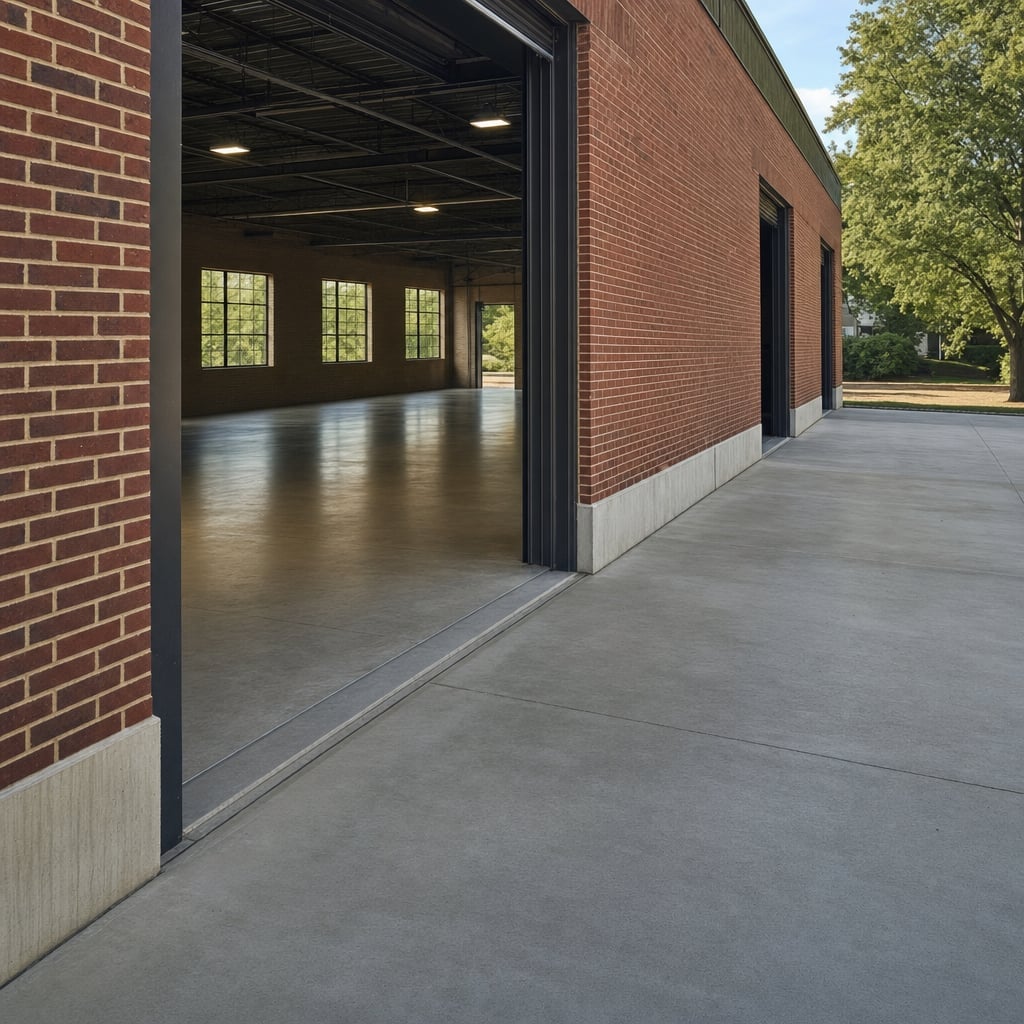 industrial concrete floor project in Washington