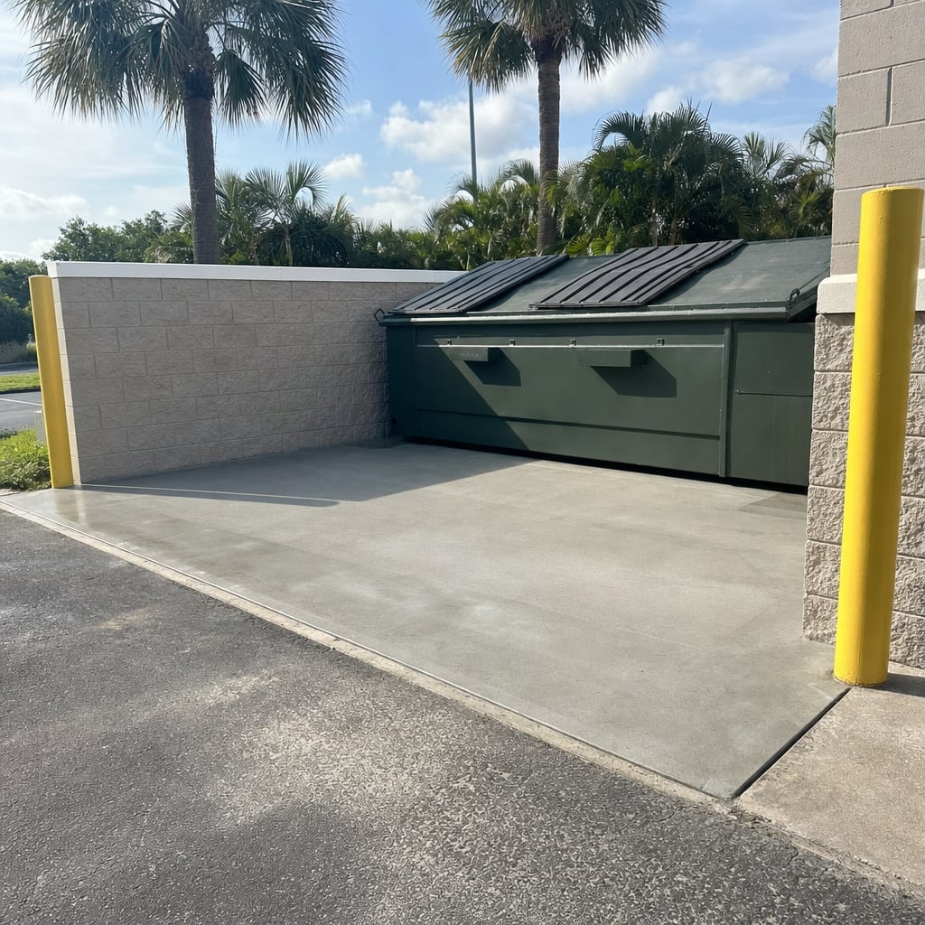 dumpster welding repair project in Miami