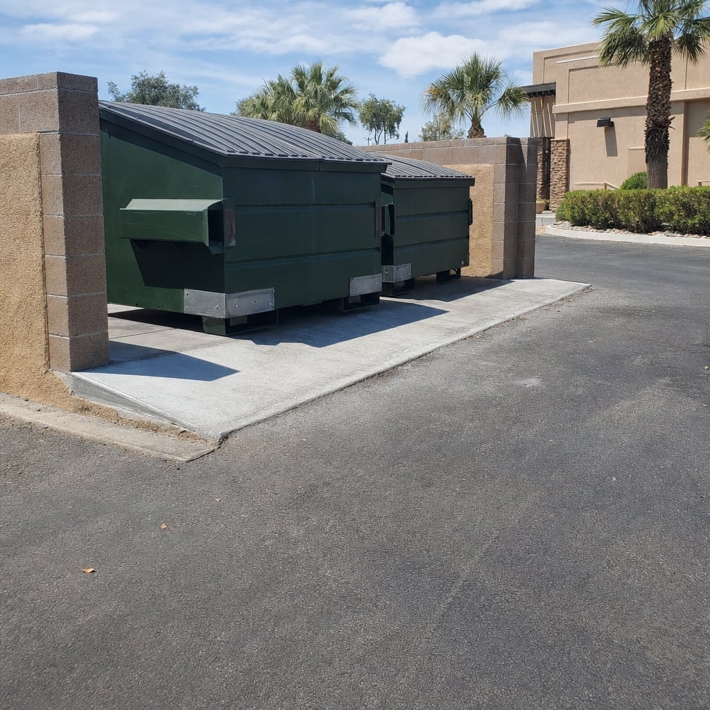 dumpster welding repair project in Miami