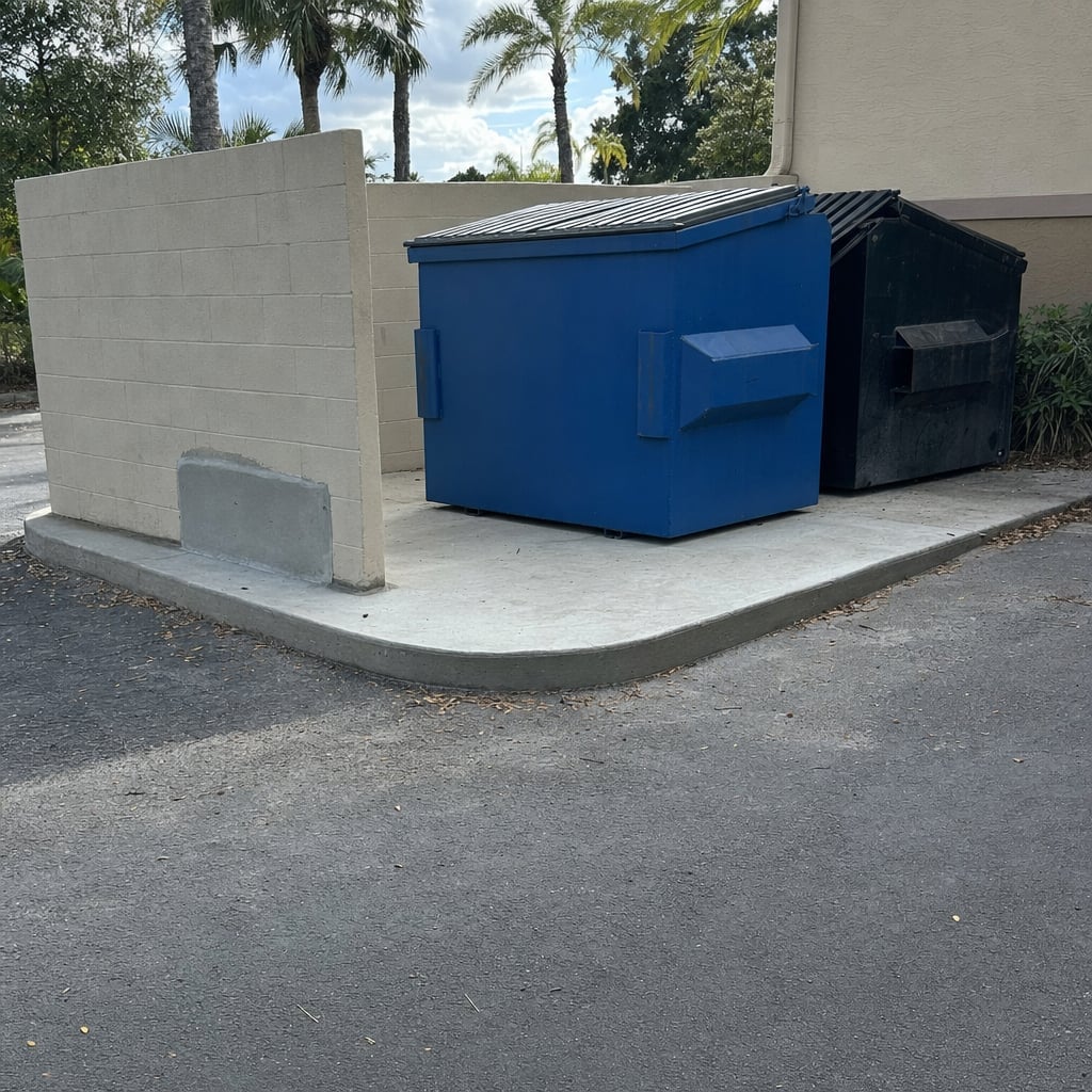 dumpster welding repair project in Orlando