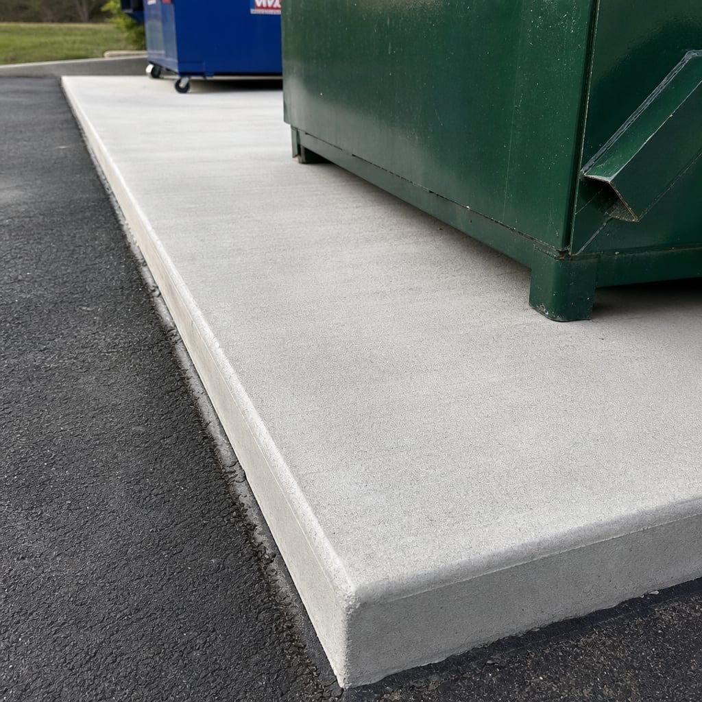 dumpster pad project in Clermont