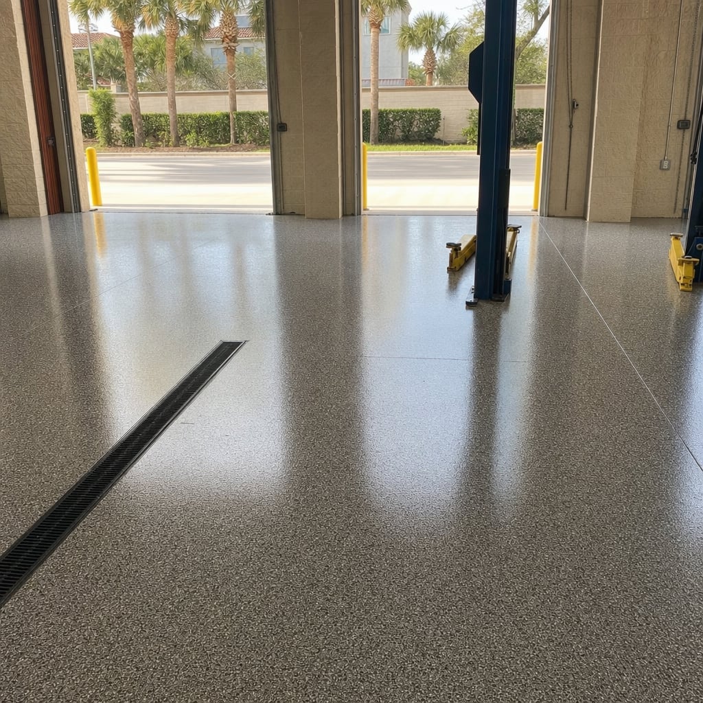Auto Shop Epoxy Flooring Installation & Repair