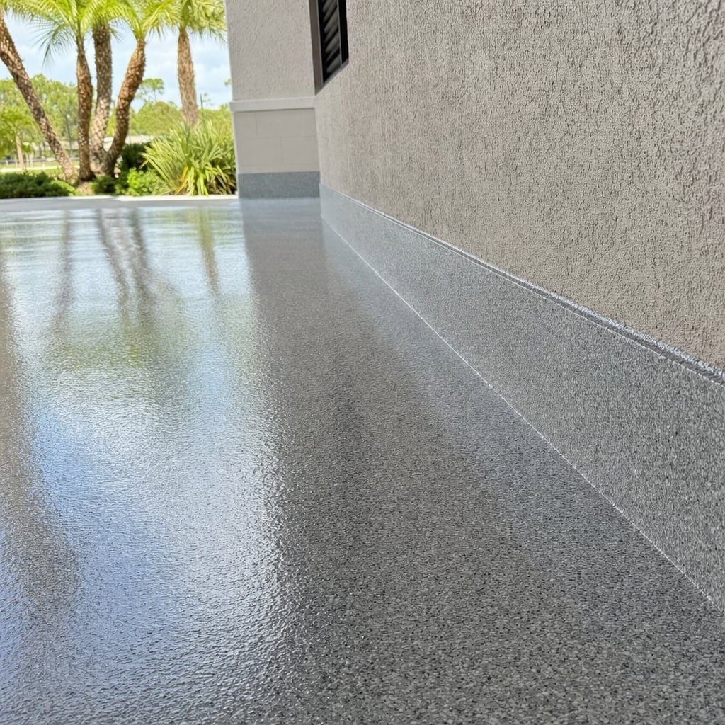 commercial epoxy flooring project in Cape Coral