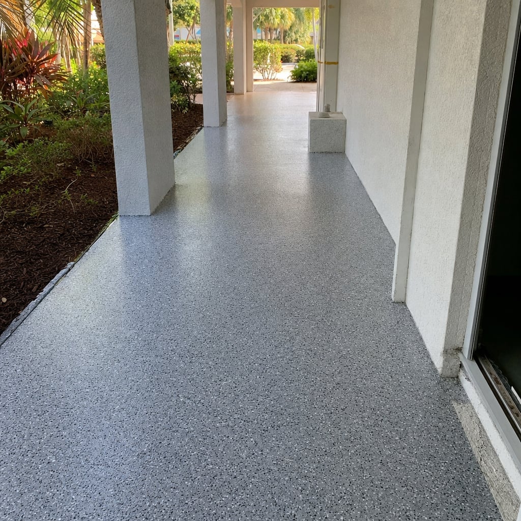 commercial epoxy flooring project in Ocala