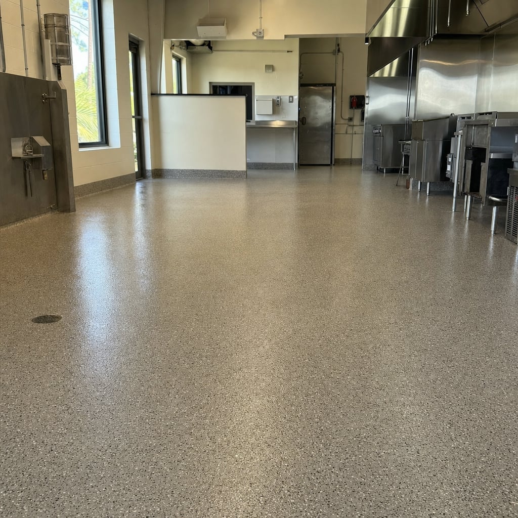 Commercial Kitchen Epoxy Flooring Installation & Repair