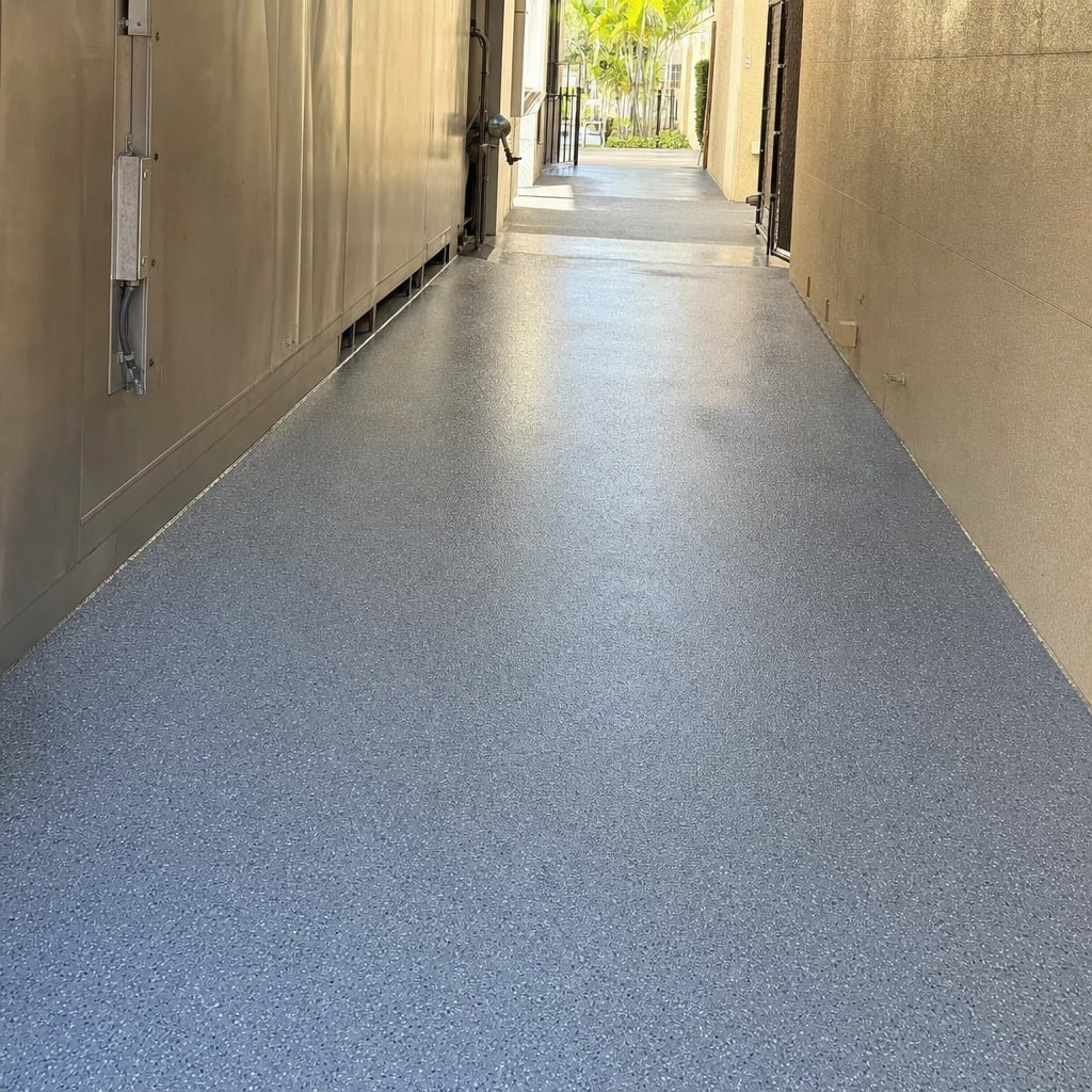 commercial kitchen epoxy flooring project in Ocala