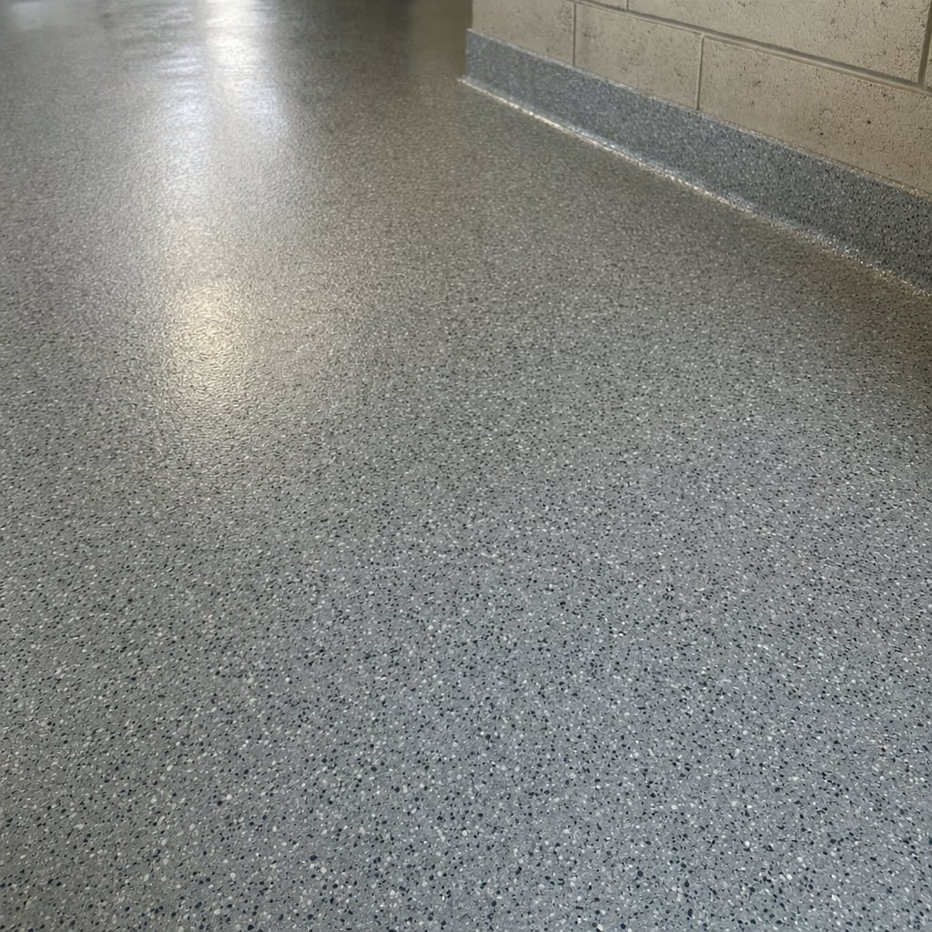 commercial kitchen epoxy flooring project in Ocala