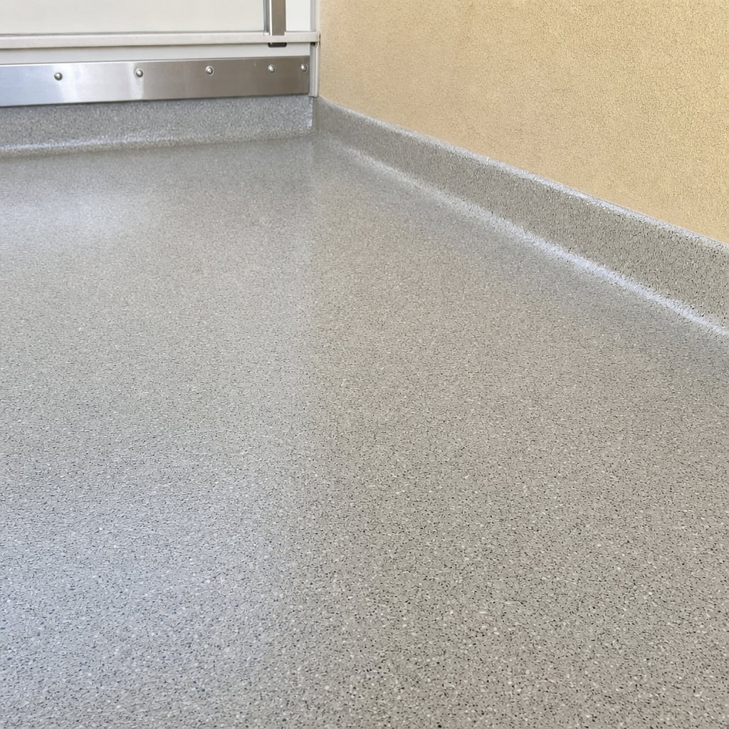 commercial kitchen epoxy flooring project in Sacramento