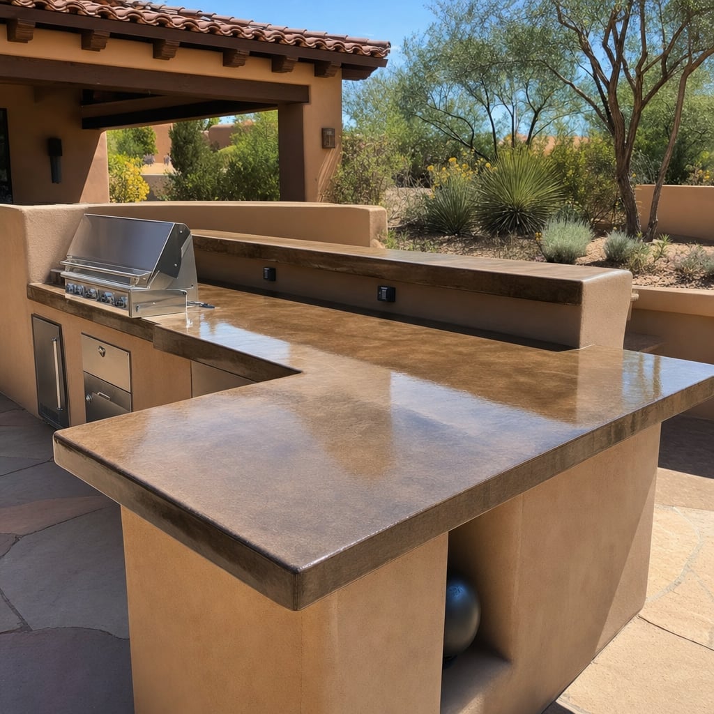 epoxy countertop project in Sacramento