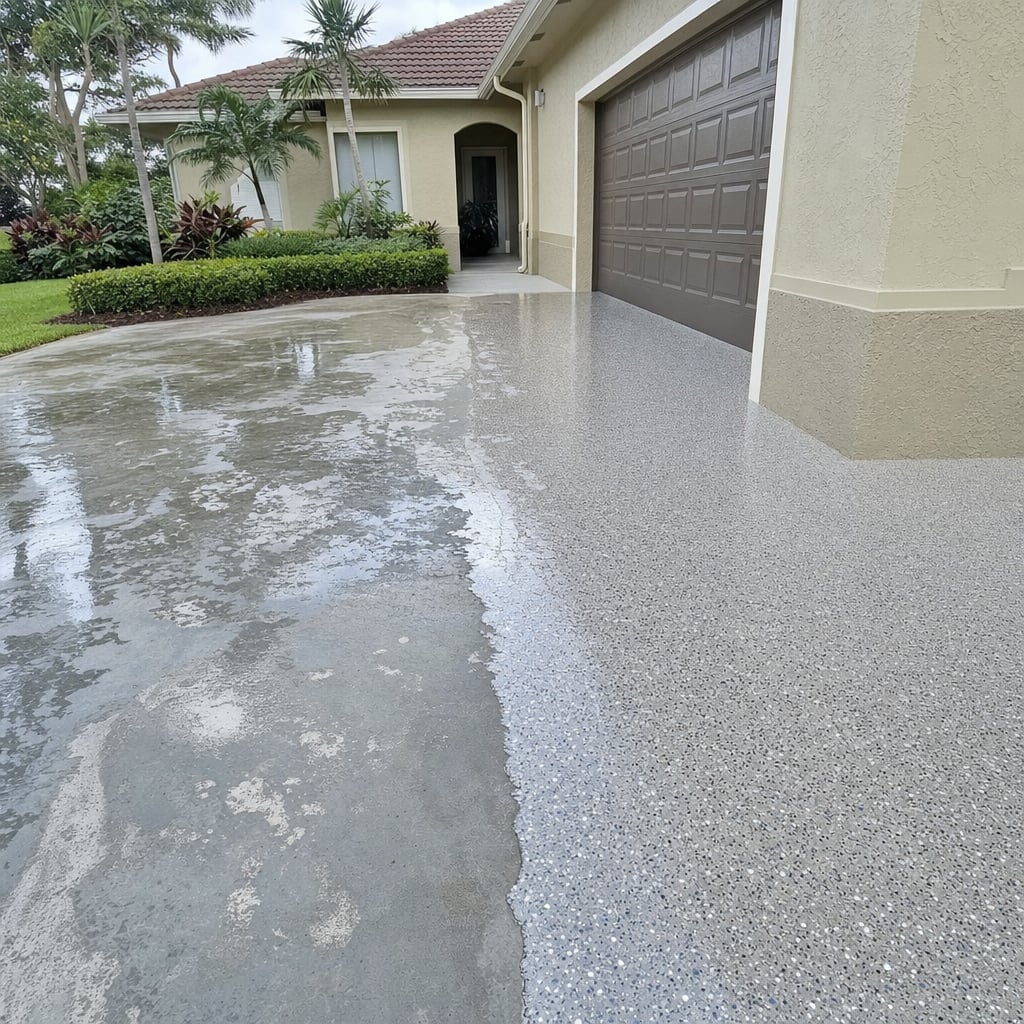 epoxy removal project in Clermont