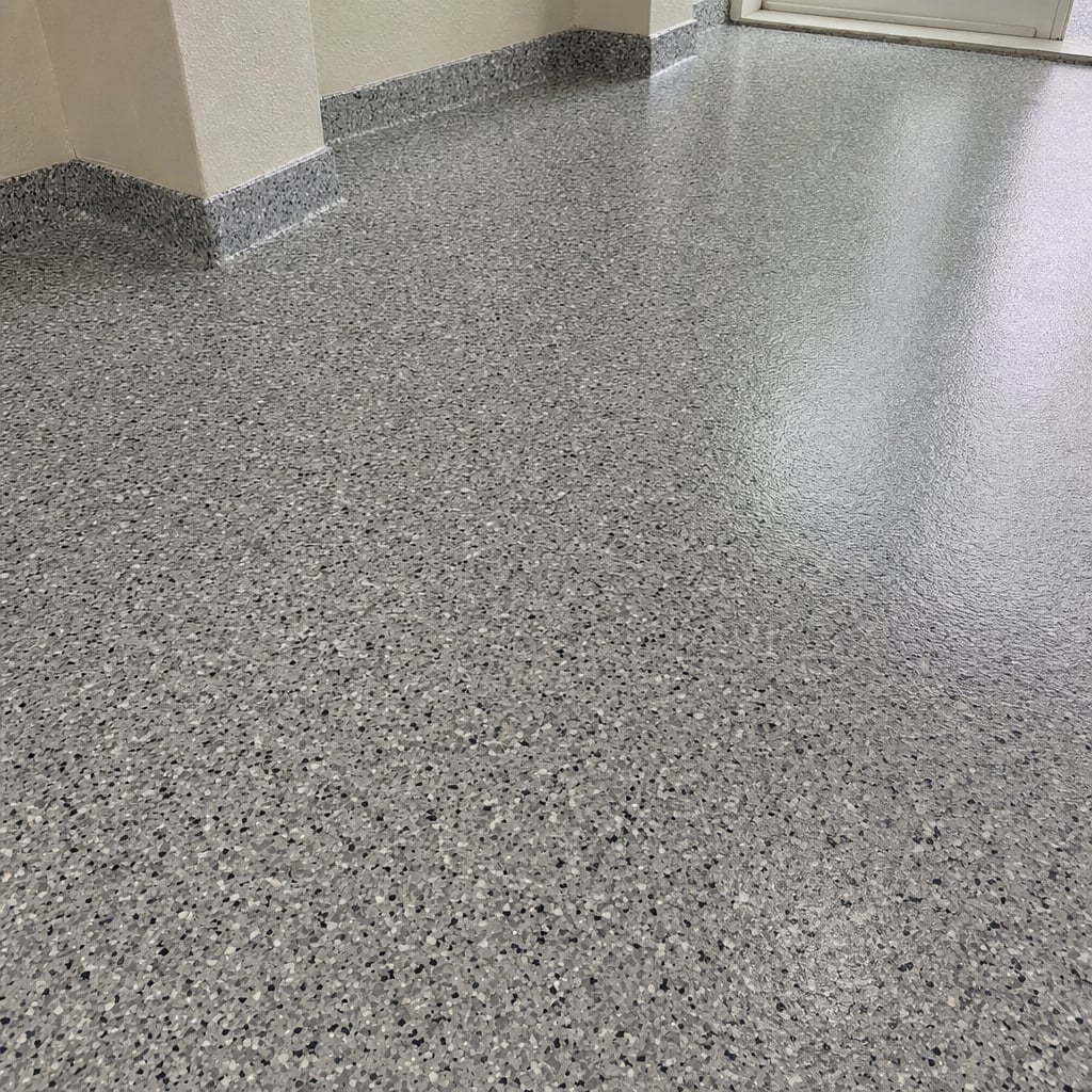 epoxy laundry room floor project in Ocala