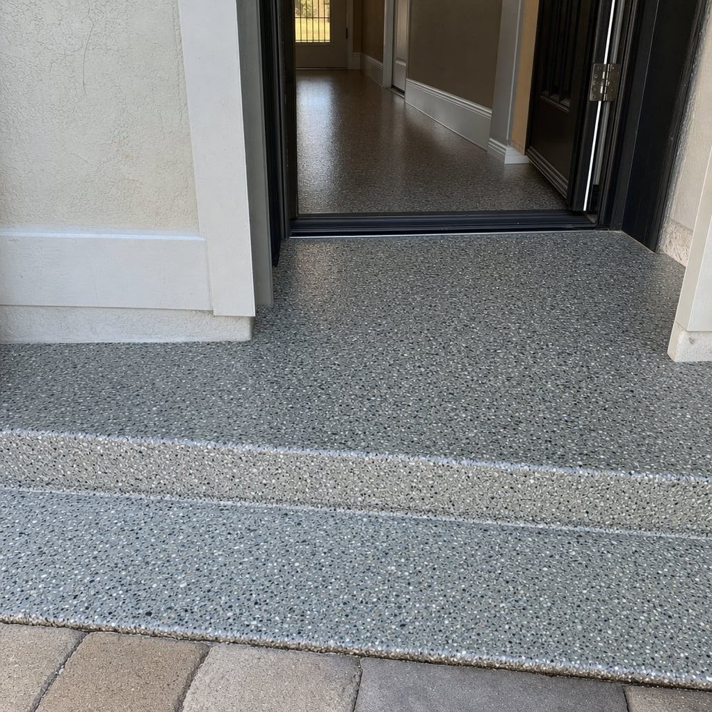 epoxy mudroom floor project in Palm Coast
