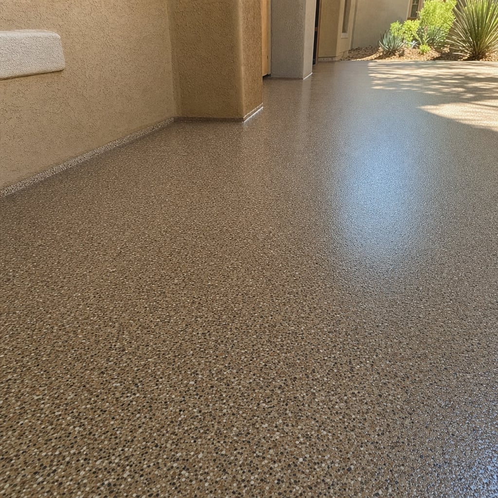 epoxy mudroom floor project in Sacramento