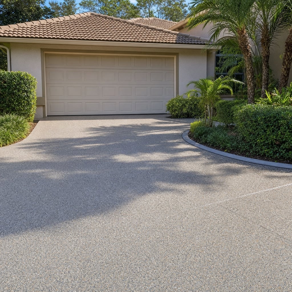 flake epoxy flooring project in Ocala