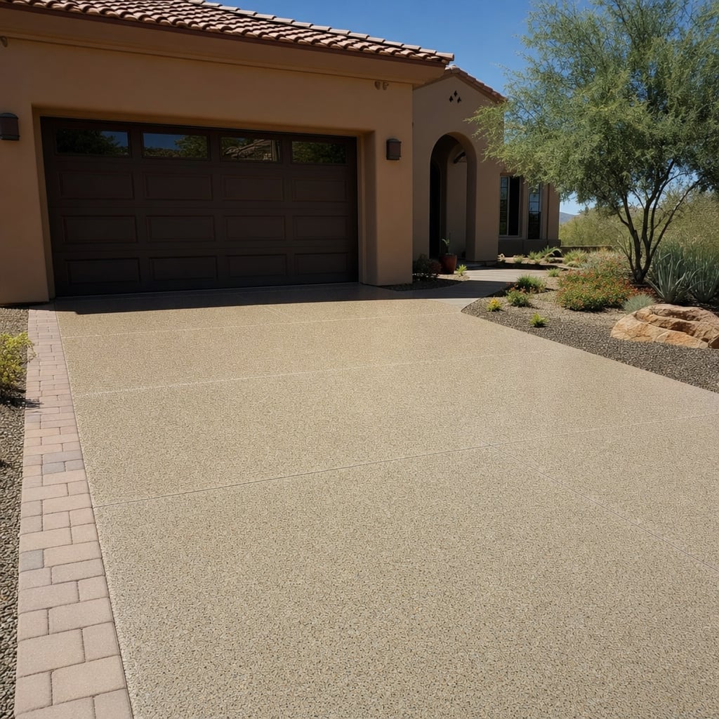 flake epoxy flooring project in Sacramento