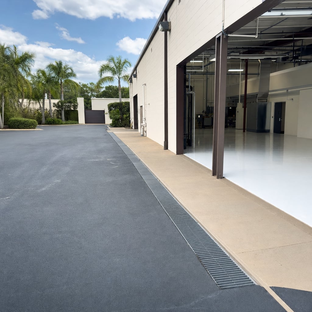industrial epoxy flooring project in Cape Coral