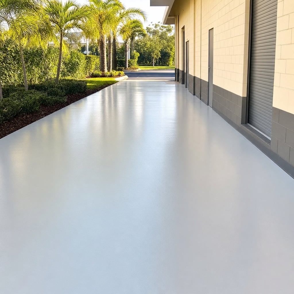 industrial epoxy flooring project in Ocala