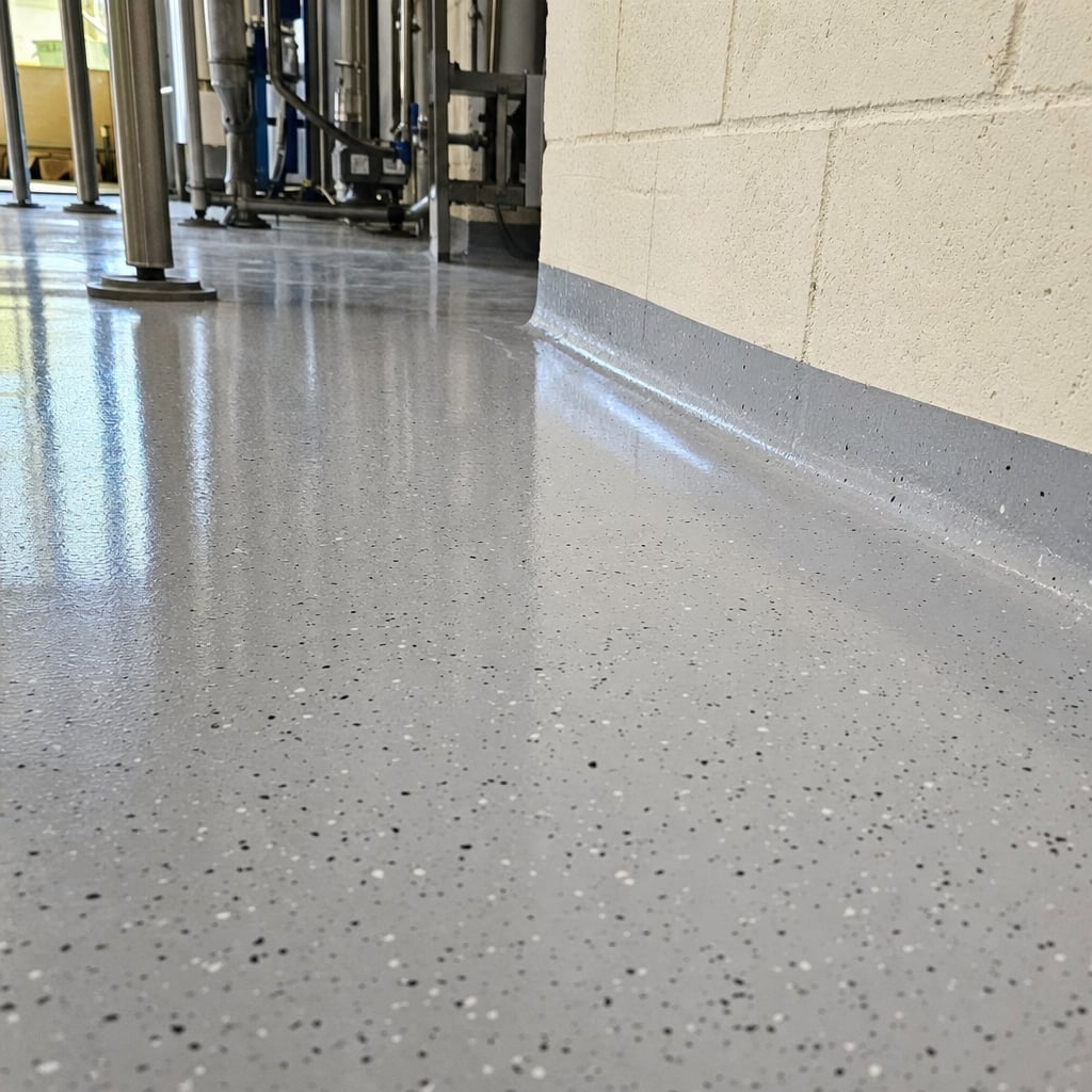 industrial epoxy flooring project in Ocala