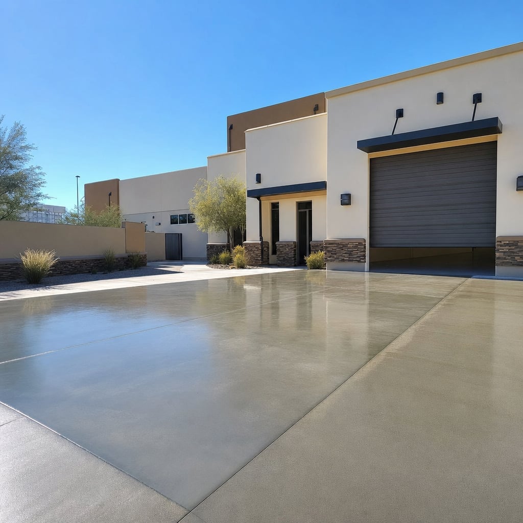 industrial epoxy flooring project in Sacramento