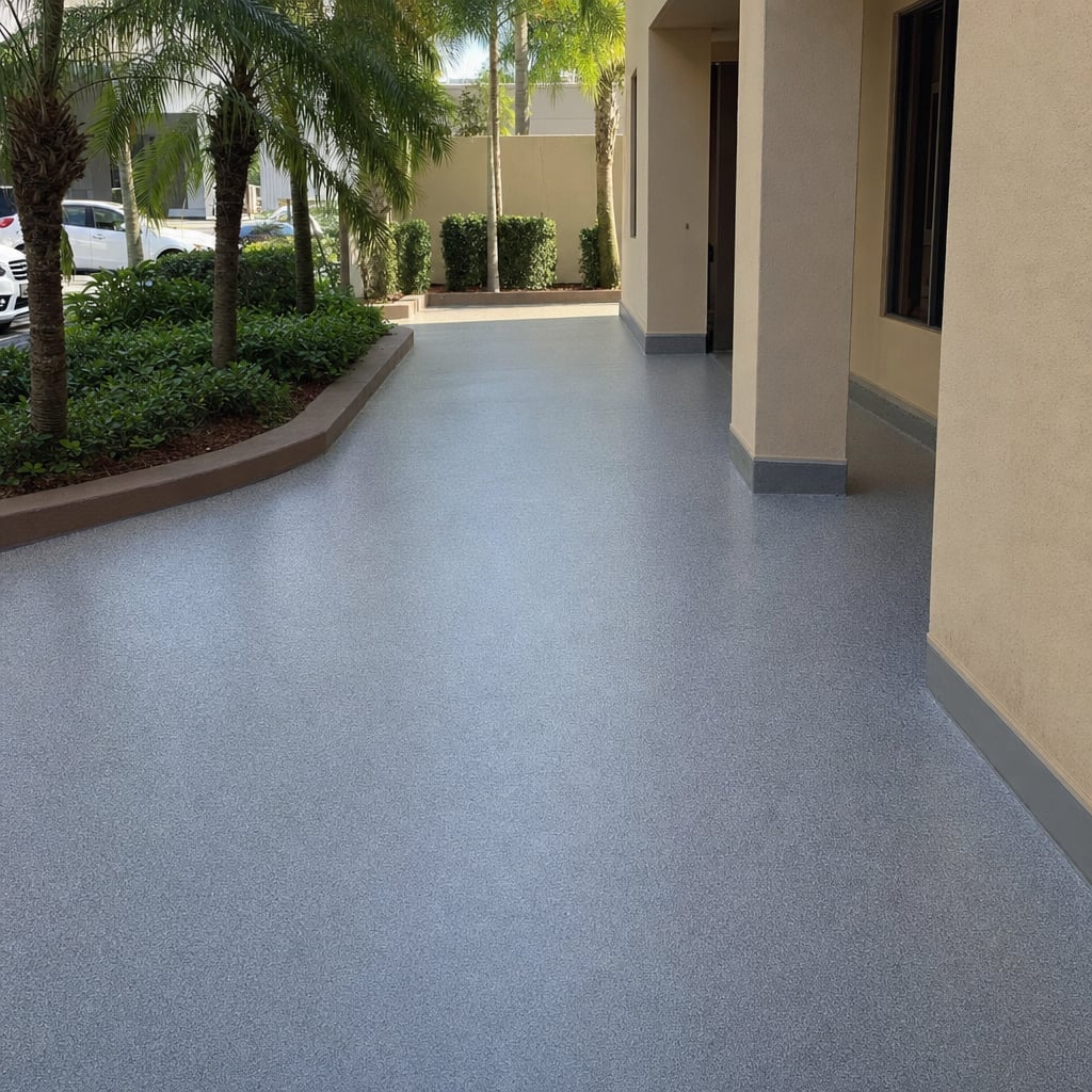 medical epoxy flooring project in Clermont