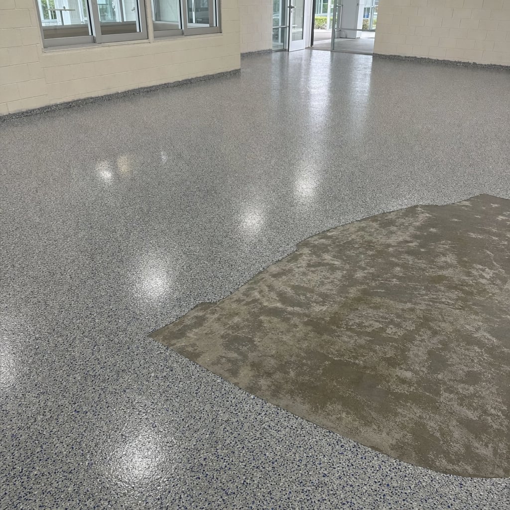 medical epoxy flooring project in Ocala