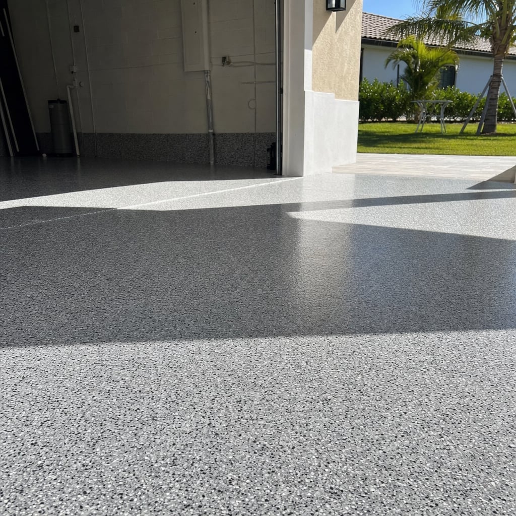 metallic epoxy flooring project in Ocala