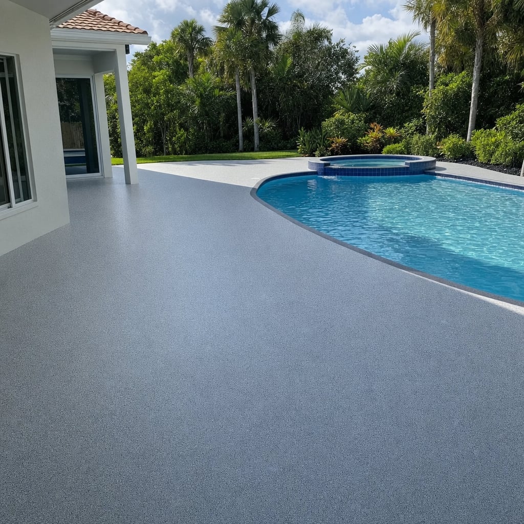 Pool Deck Epoxy Coating Installation & Repair