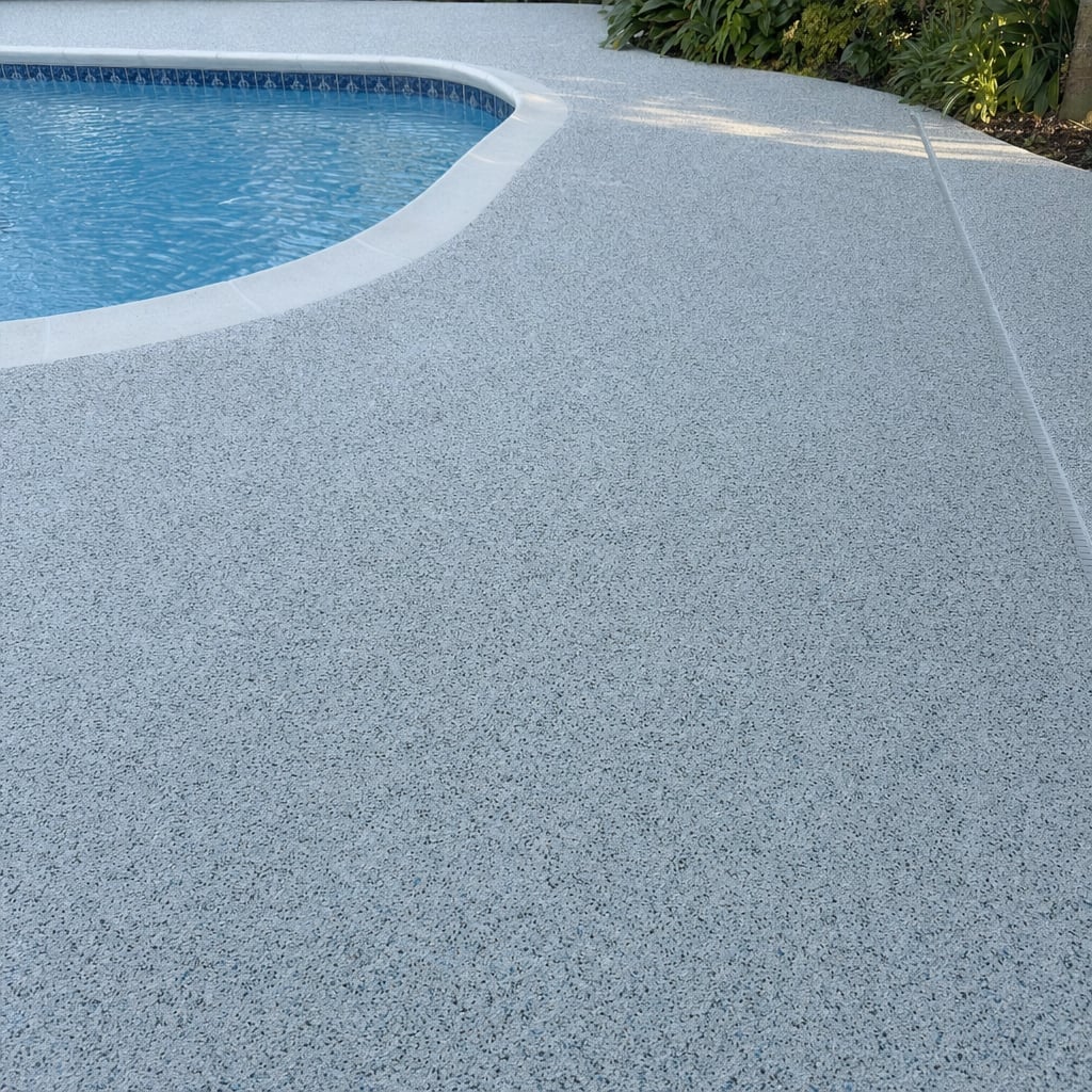 epoxy pool deck project in Ocala