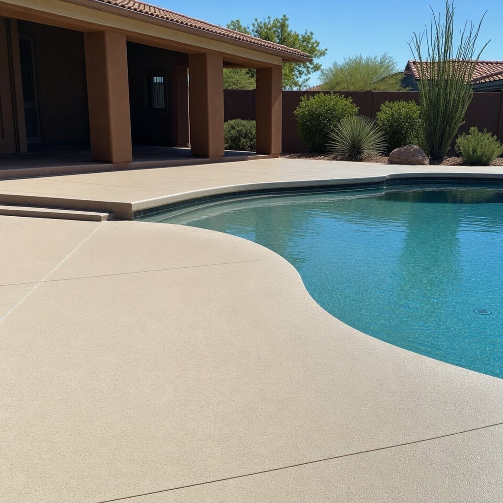 epoxy pool deck project in Sacramento