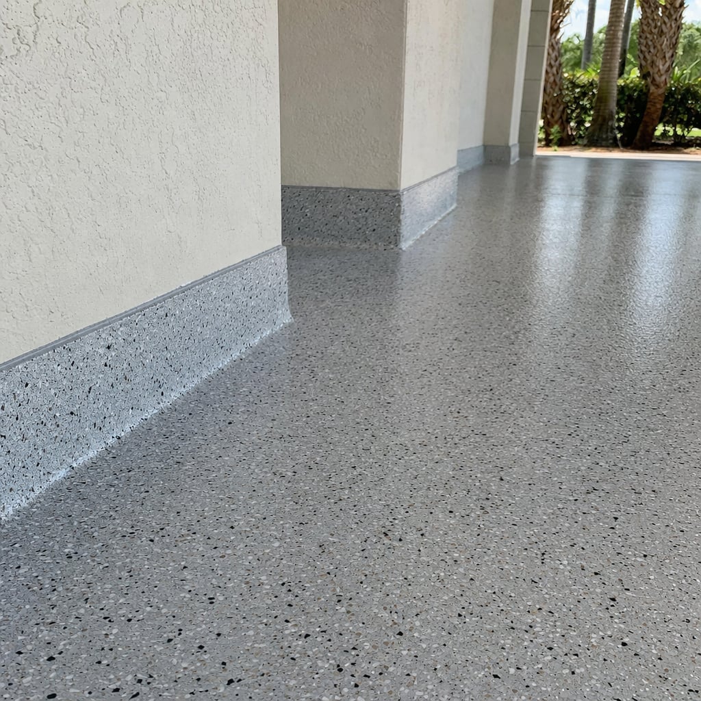 retail epoxy flooring project in Cape Coral